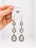 Teardrop Diamond Earrings