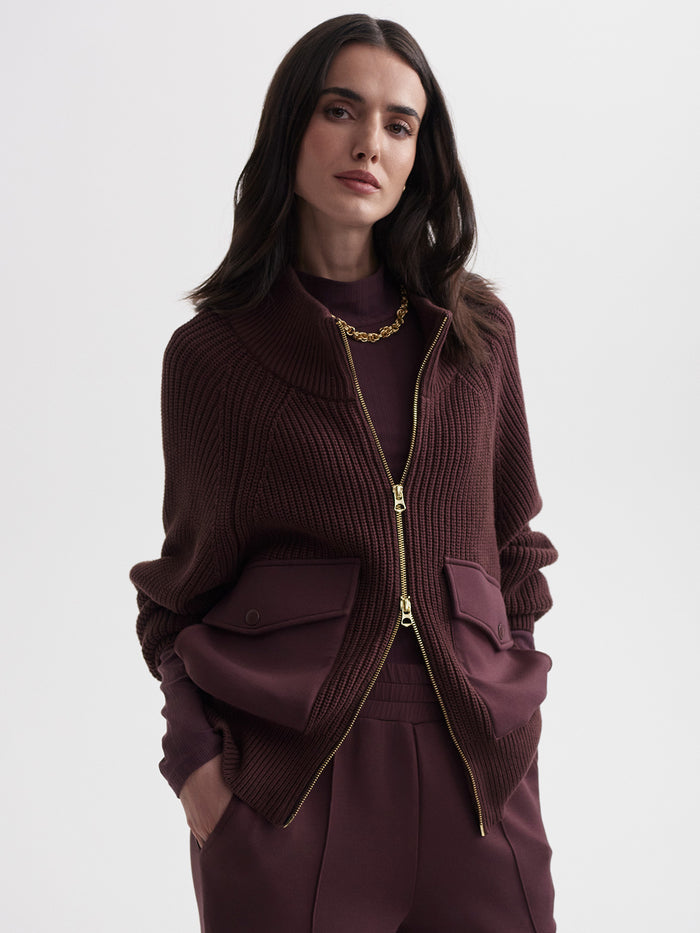 Tessa Zip-Through Knit Jacket