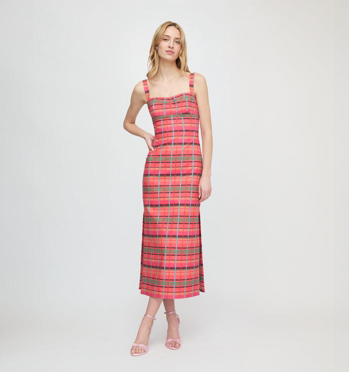 The Agnes Dress - Sunset Gingham