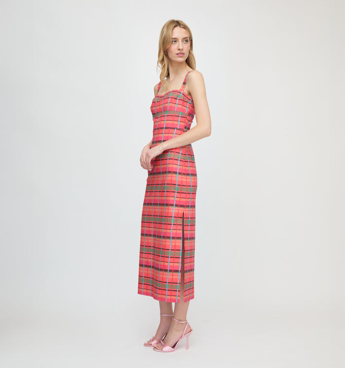 The Agnes Dress - Sunset Gingham
