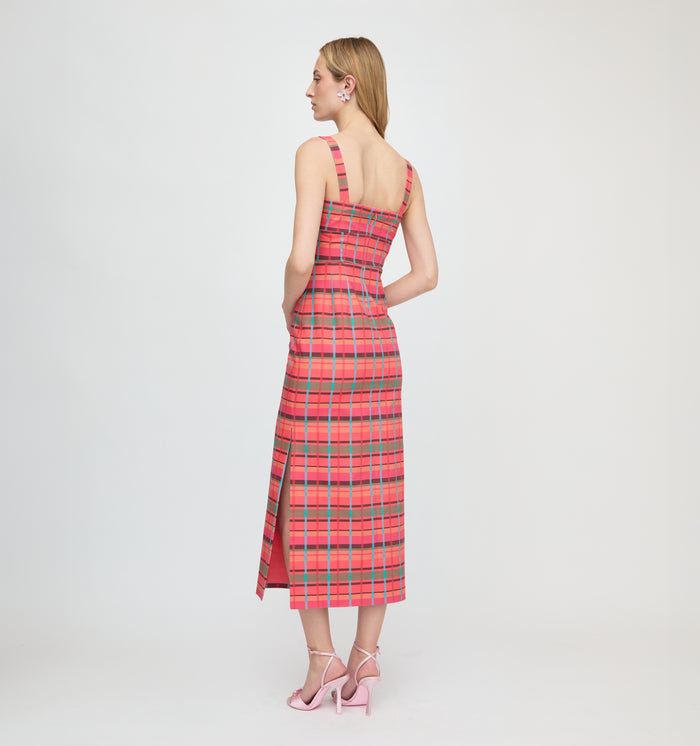The Agnes Dress - Sunset Gingham