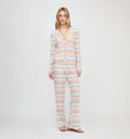 The Alden Pant - White Multi Smooth Shimmer Knit