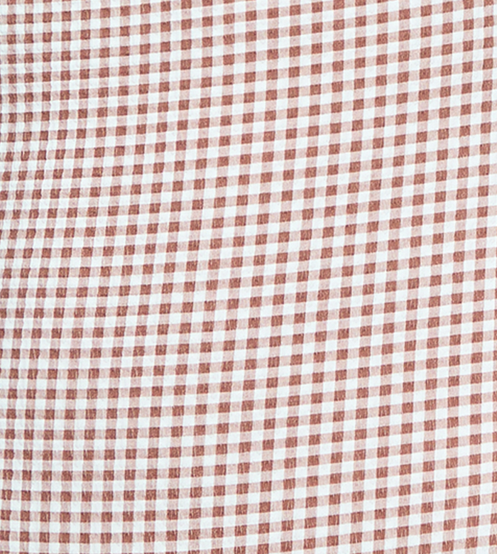 The Alexia Rashguard - Cognac Gingham