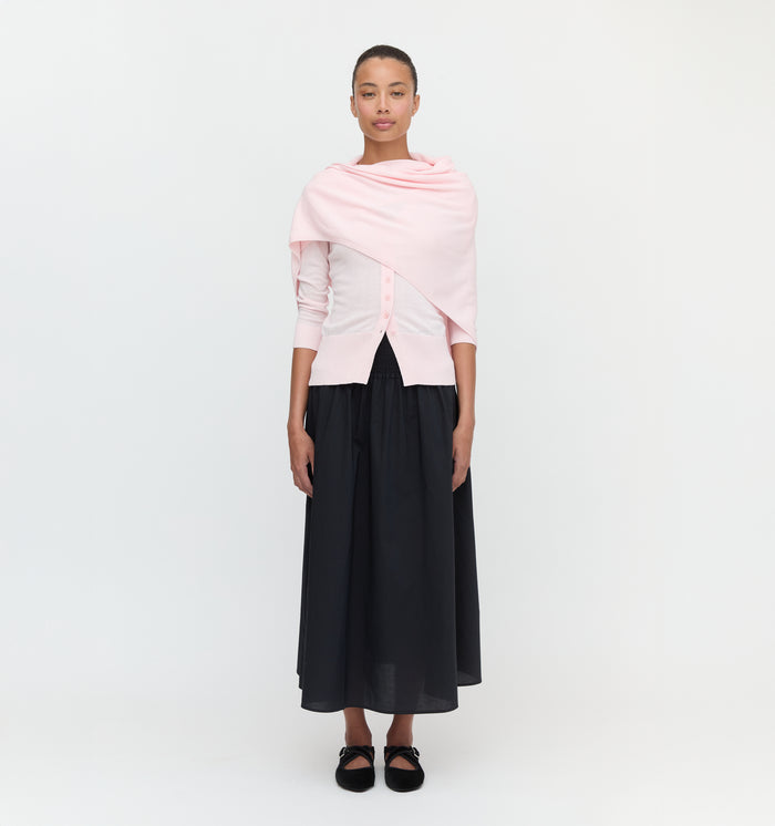 The Amal Cardigan in Soft Pink color: Soft Pink