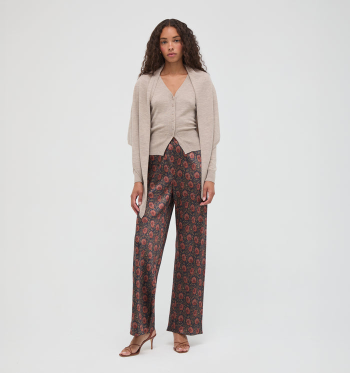 The Amal Cardigan -  Taupe
