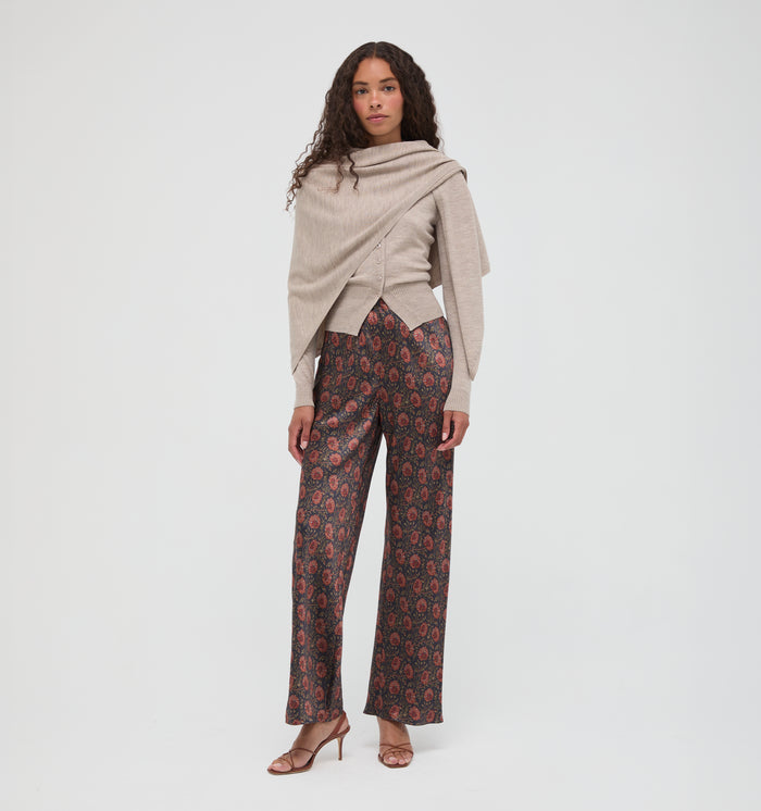 The Amal Cardigan -  Taupe