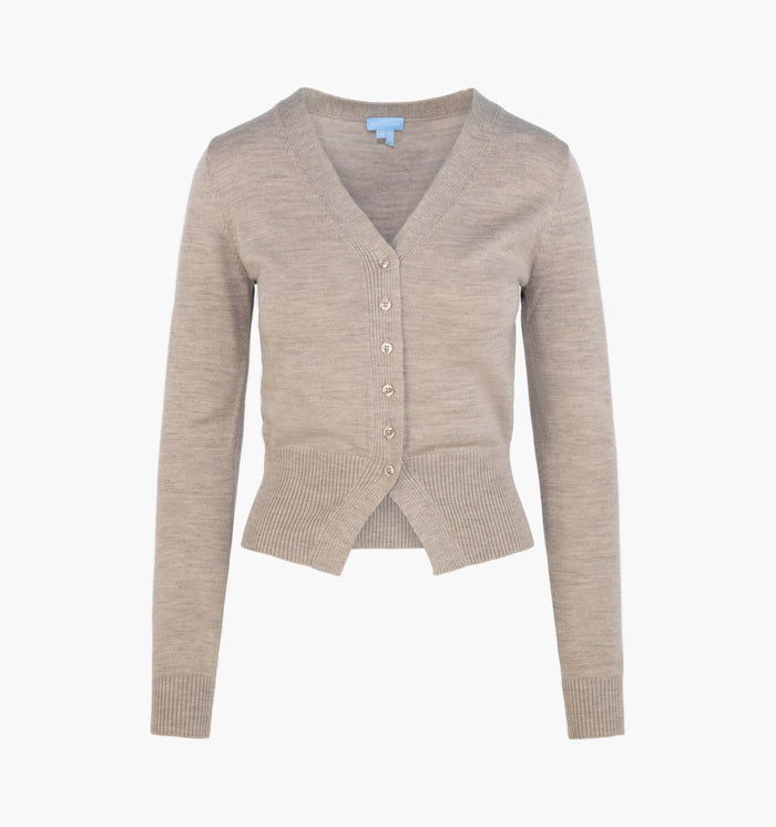 The Amal Cardigan -  Taupe
