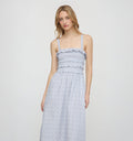The Analiese Nap Dress - Blue Swiss Dot