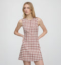 The Angie Dress - Cognac Gingham
