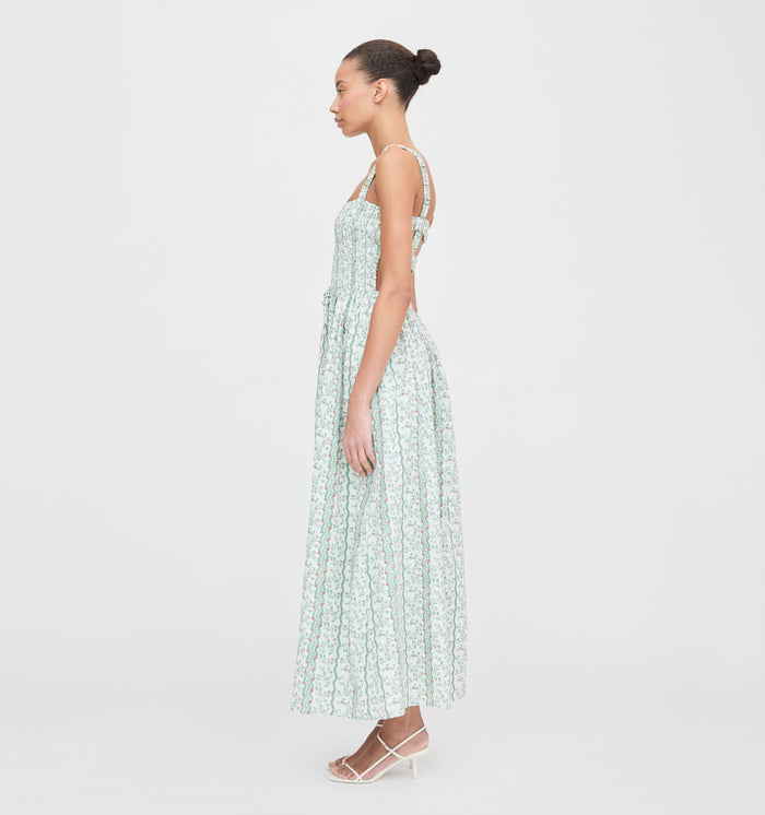 The Anita Nap Dress - Green Provence Floral