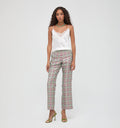 The Annina Pant - Baroque Diamond Block Berry/Green