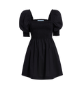 The Athena Nap Dress - Black Cotton color:Classic Black Cotton