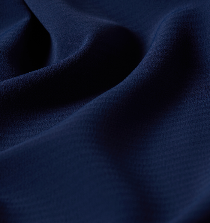 color: Wrinkle Resistant Navy Crepe