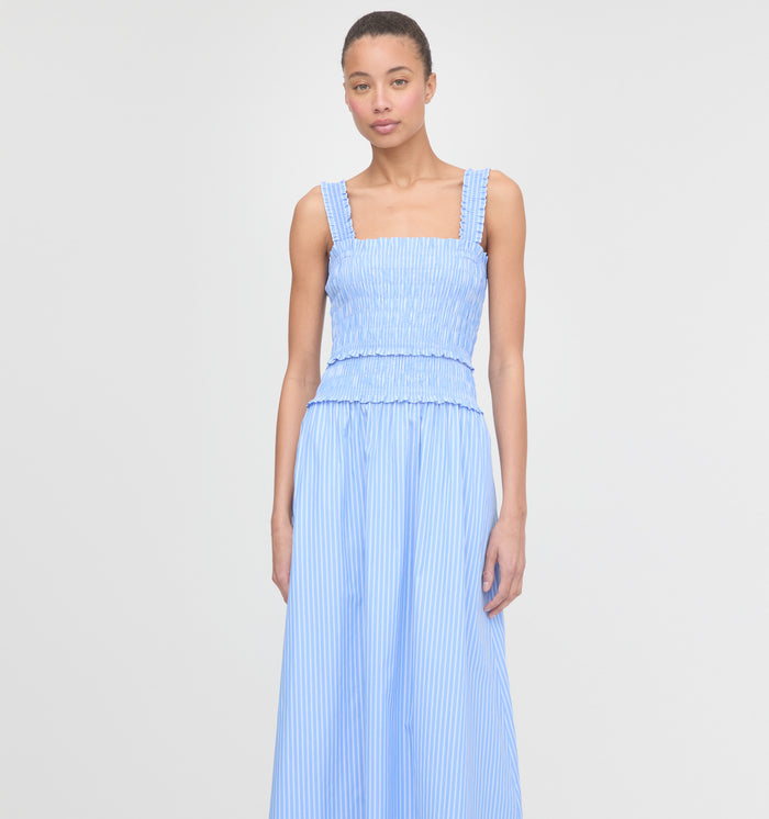 The Azalea Maxi Nap Dress - Blue Stripe