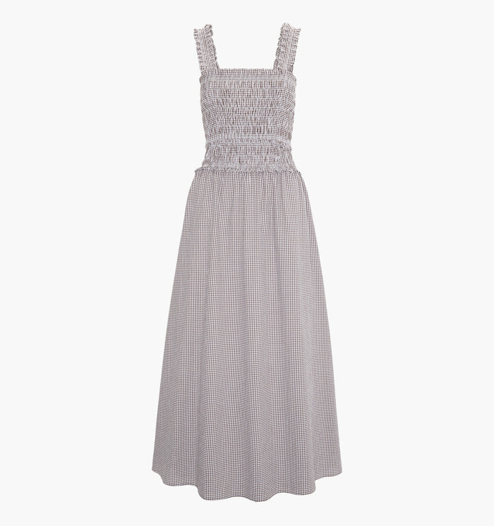 The Azalea Maxi Nap Dress - Chocolate Gingham