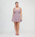 The Azalea Mini Nap Dress - Diamond Cherries Cherry Red