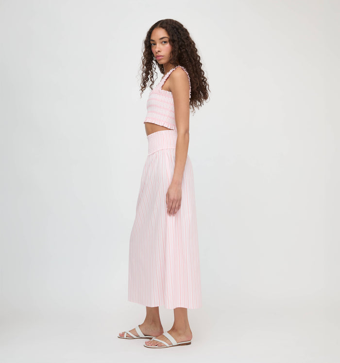 The Azalea Nap Top - Pink Variegated Stripe