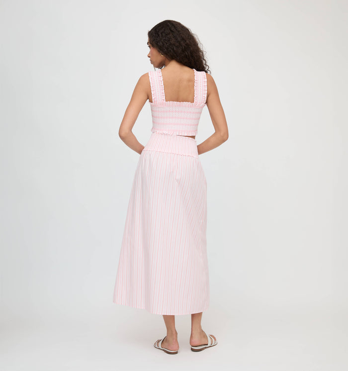 The Azalea Nap Top - Pink Variegated Stripe