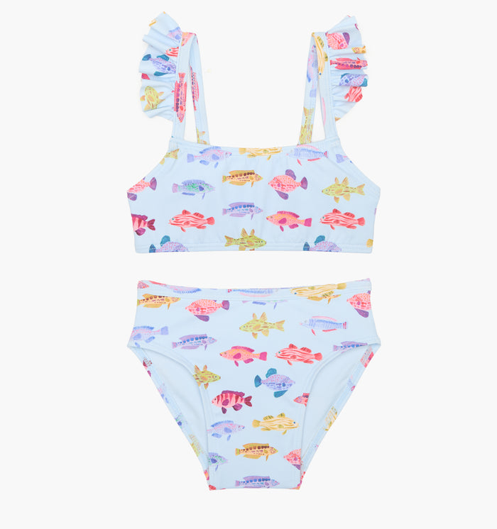 The Baby Jordan Bikini Set - Blue Rainbow Fish