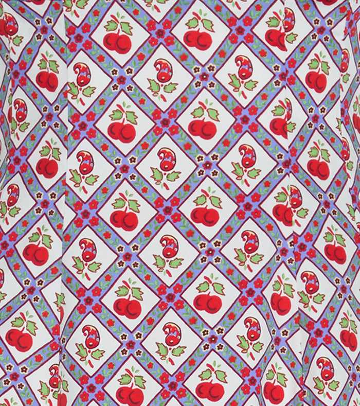 The Baby Ellie Nap Dress - Diamond Cherries Cherry Red