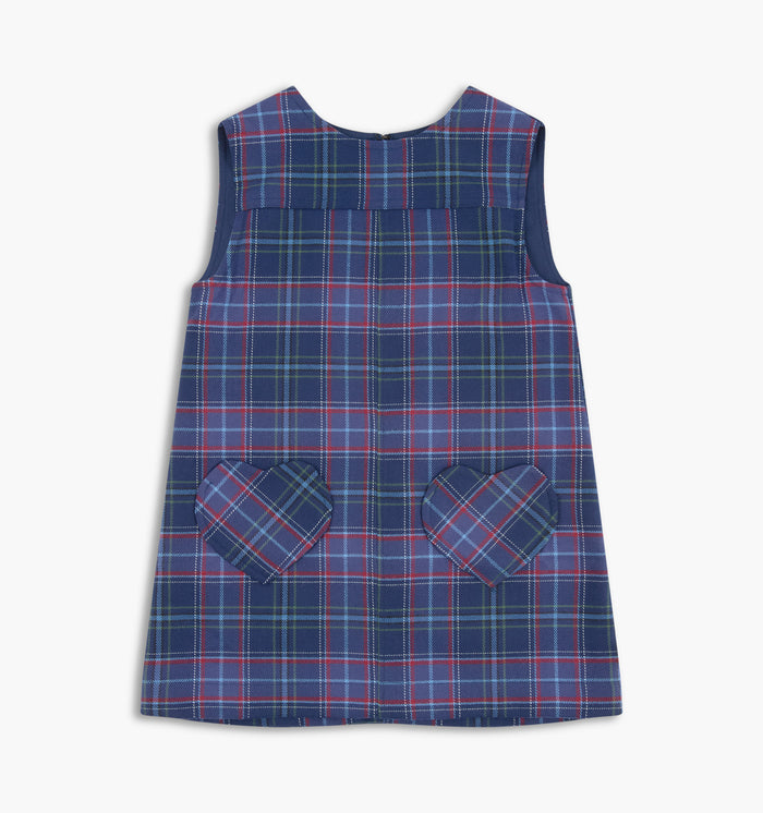 The Baby Mulberry Dress -  Autumn Tartan Navy