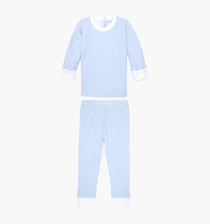 The Baby Sully PJ Set - Blue/White Stripe