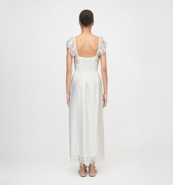 The Beckham Dress - Sand Dot