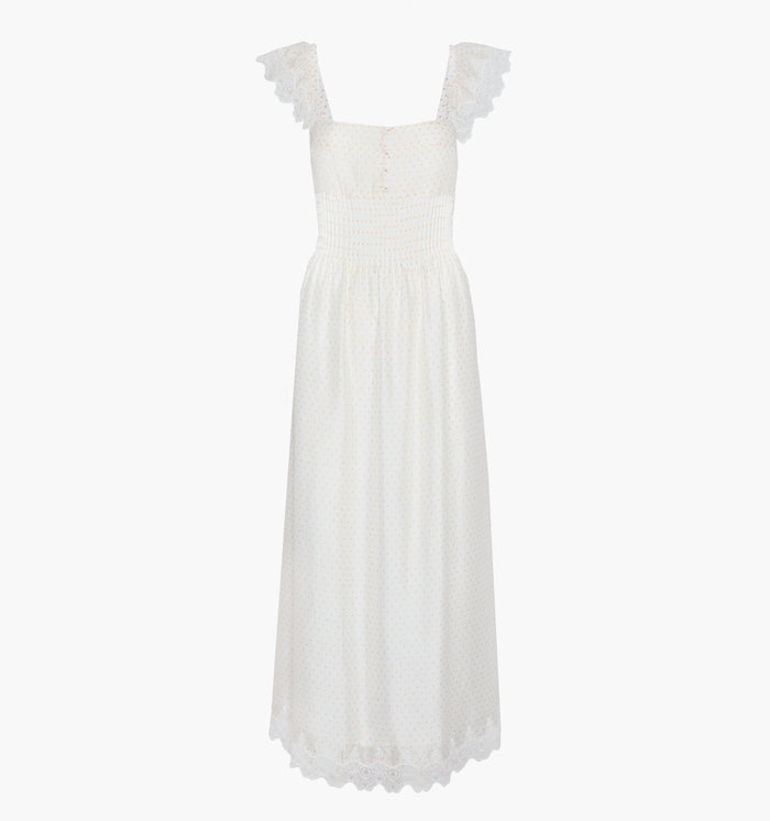The Beckham Dress - Sand Dot