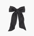 The Belle Bow In Black Fil Coupe color: Black Fil Coupé