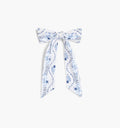 The Belle Bow - Blue Vine Stripe