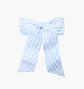 The Belle Bow - Blue/White Stripe