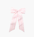 The Belle Bow - Pink Variegated Stripe