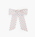 The Belle Bow - White Poppy Half Drop