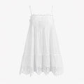 The Bexley Dress - White Voile with Lace Trim