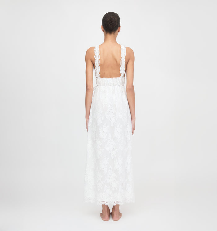 The Bonnie Nightgown - White Magnolia Lace