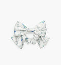 The Bow Scrunchie in Green Trellis color: Green Trellis