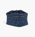 The Bow Top Cosmetic Bag -  Daisy Ditsy Toss Navy