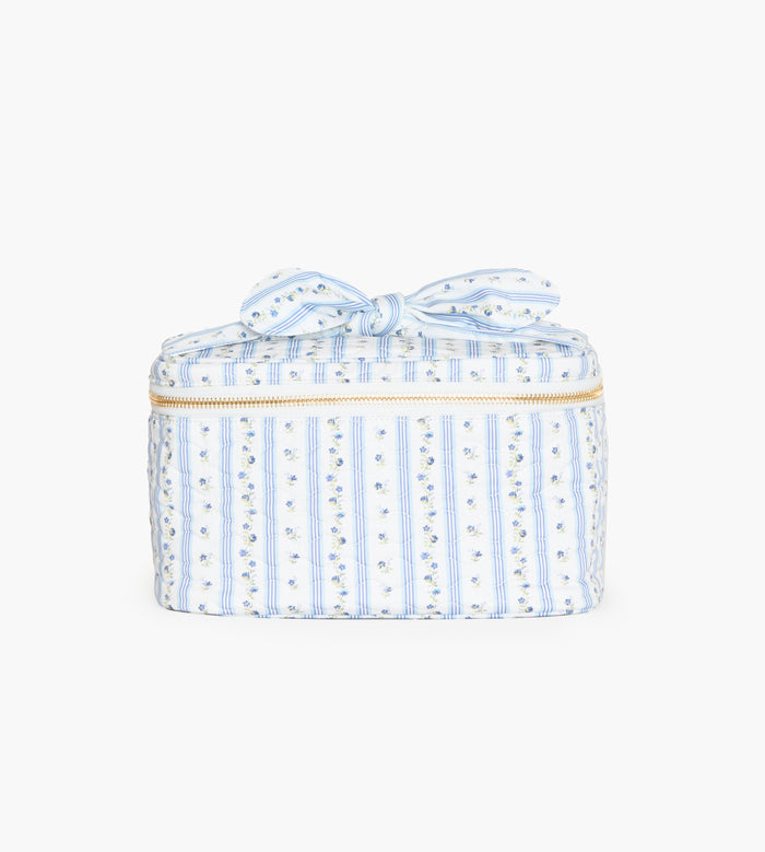 monogram: blue-petal-stripe