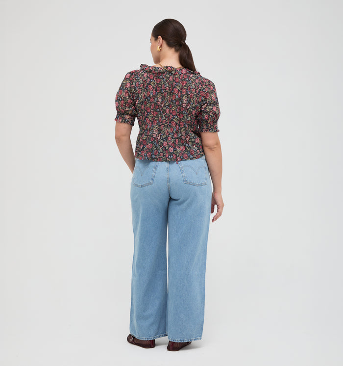 The Camri Top -  Jacobean Sprig