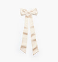 The Ceci Hair Bow in Champagne color: Champagne