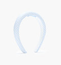 The Cleo Headband - Blue/White Stripe