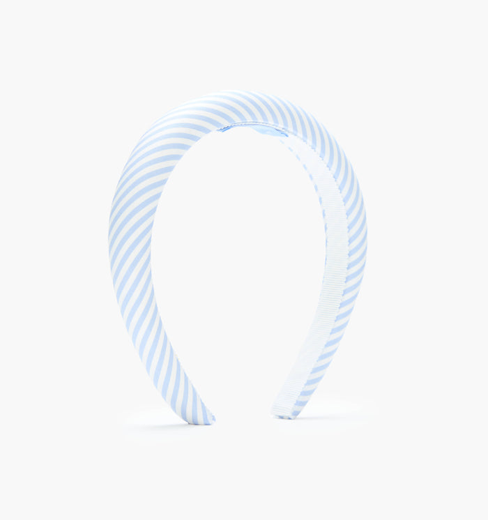 The Cleo Headband - Blue/White Stripe