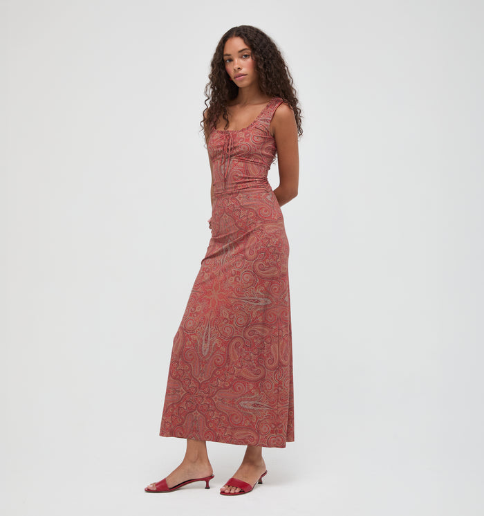 The Coraline Dress -  Cypress Paisley