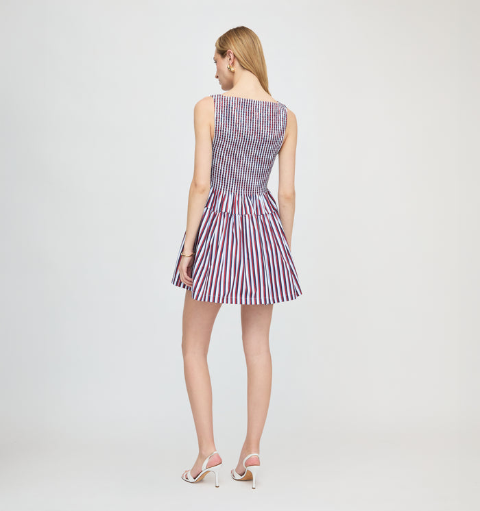The Cosima Mini Nap Dress - Firecracker Stripe