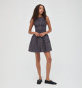 The Cosima Mini Nap Dress -  Wilshire Plaid Chocolate/Navy