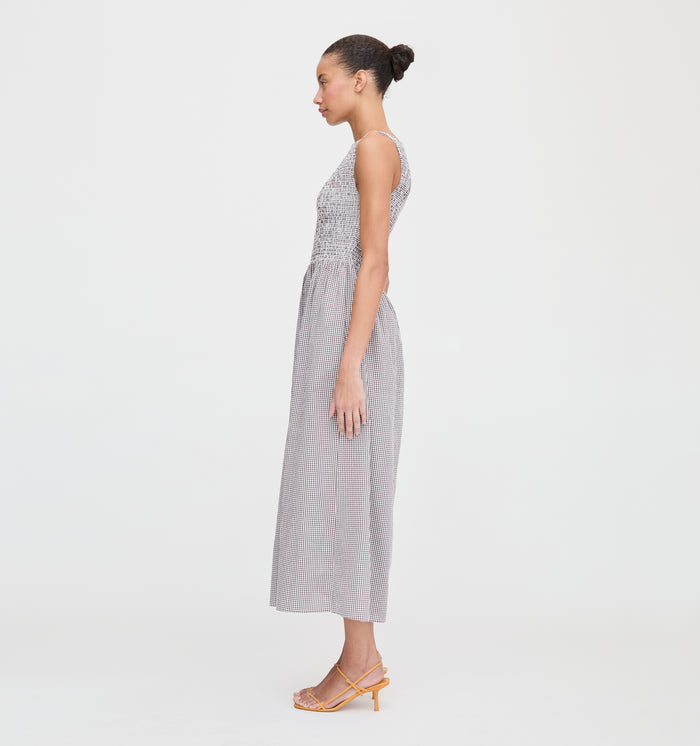 The Cosima Nap Dress - Chocolate Gingham