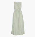 monogram: green-jacquard-stripe