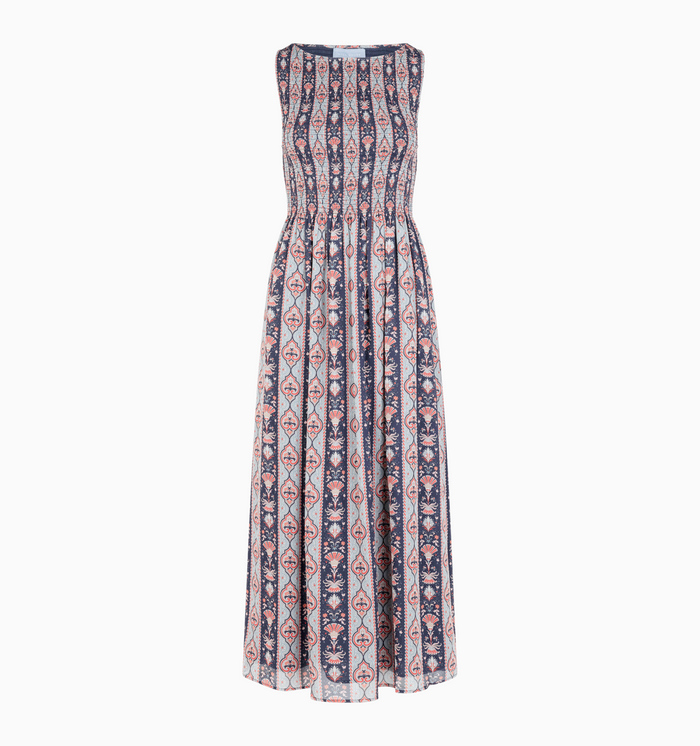 The Cosima Nap Dress - Navy Emma Stripe