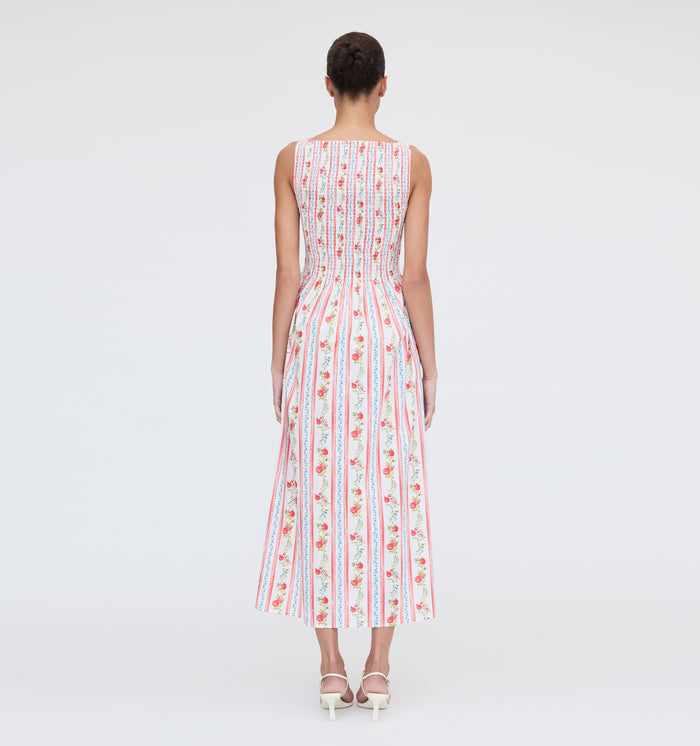 The Cosima Nap Dress - Pomegranate Stripe