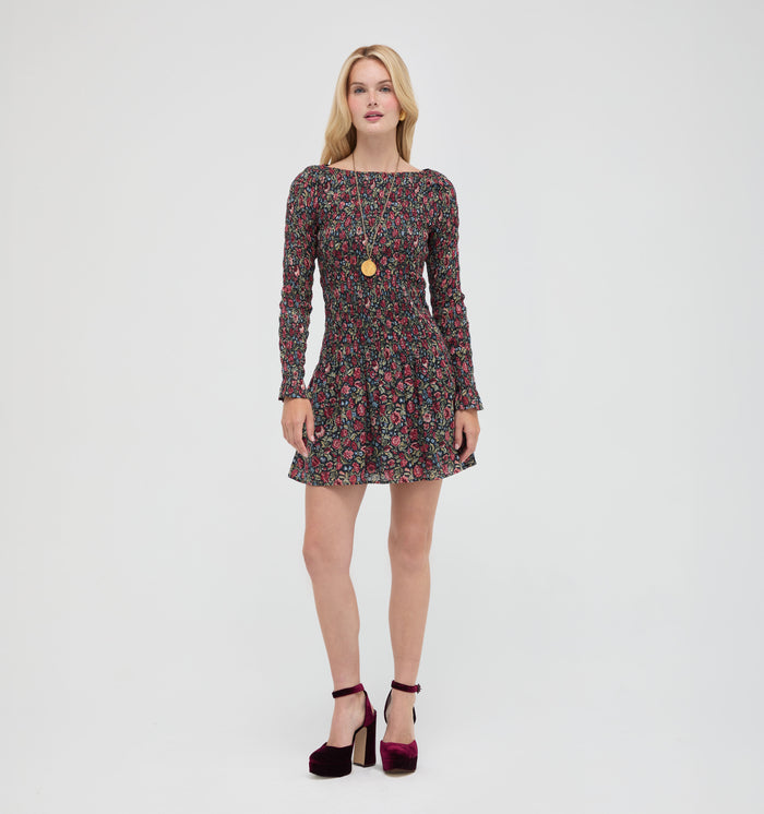 The Dalia Mini Nap Dress -  Jacobean Sprig